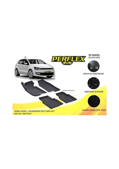 Perflex Pxm-vw18 Paspas 3d Havuzlu X-mat Polo 2009-2016