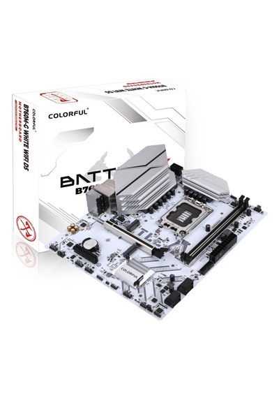 Colorful Battle-ax B760m-g Whıte D5 Intel Lga1700 Ddr5 Micro Atx Anakart