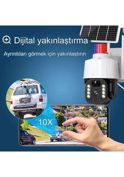 4g Sim Kartlı Güneş Enerjili Solar 360 Hareketli Alarımlı Akıl