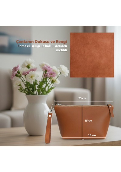 Premium Gerçek Deri Makyaj Çantası Hakiki Deri Seyahat & Günlük Şık & Dayanıklı