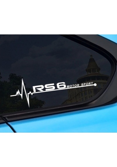 Audi Rs6 İçin Özel Yeni Uyumlu Aksesuar Oto Yan Cam Özel Yeni Sticker 20 7 Cm