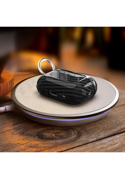 Apple Uyumlu AirPods Pro 3 Kılıf Silikon Karbon Silikon 05 Turuncu