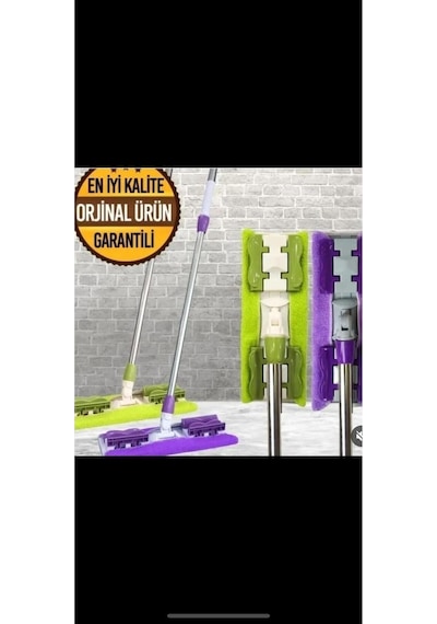 Toysnet Mor Teleskopik Mandallı Mikrofiber Sihirli Mop Yüzey Temizleyici