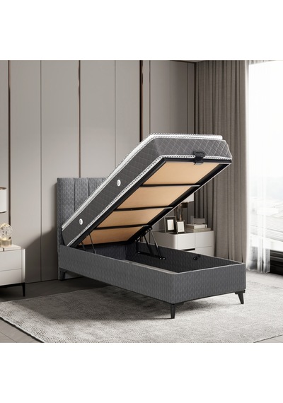 Luna Elite Tek Kişilik Yatak Baza Başlık Set 3'lü Set Konuma Özel Teslimat 90 x 190 CM