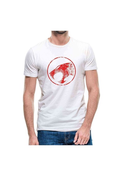 Thundercats Logo Baskılı Beyaz Erkek Tshirt (531003598)