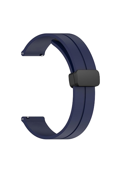 Forzacase Universal 22mm Akıllı Saatler İçin Manyetik Tokalı Silikon Kordon Kayış - Fc144 Lacivert