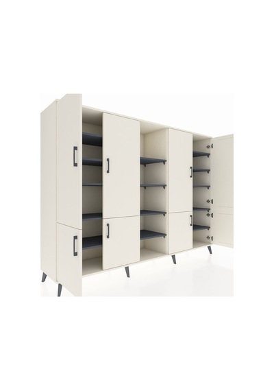 Hyperion Dolap 14 Raflı 8 Kapaklı 220x44x163 Aytaşı-aytaşı/antras Aytaşı-aytaşı/antrasit Hyperion Dolap 14 Raflı 8 Kapaklı 220x44x163 Aytaşı-aytaşı/antras Aytaşı-aytaşı/antrasit