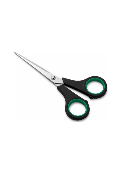 Lexroo Paslanmaz Çelik Makas 16 Cm, Ergonomik Kaymaz Saplı Ev Tipi Çok Amaçlı Makas, Kumaş Makası