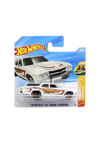 Hot Wheels '70 Chevelle Ss Wagon - Wagons Familiales Özel Seri Metal Oyuncak Araba Çok Renkli