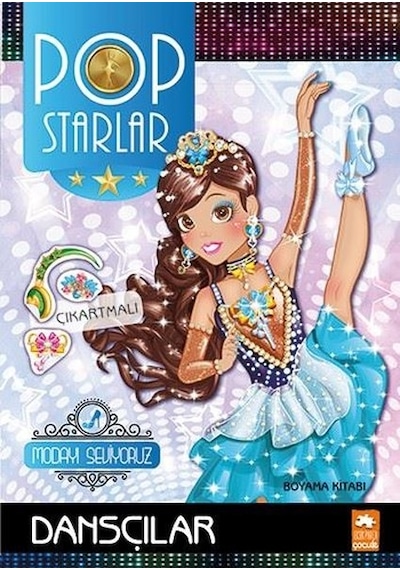 Pop Starlar Dansçılar - Modayı Seviyoruz - Çıkarmalı Boyama Kitabı - Zivile Agurkyte - Eksik Parça