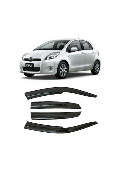 Toyota Uyumlu Aksesuar Yaris 2007-2012 Sportif 4'Lü Cam Rüzgarlık Seti
