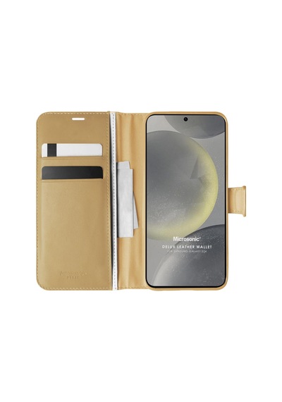 Microsonic Samsung Galaxy Uyumlu S24 Plus Kılıf Delux Leather Wallet