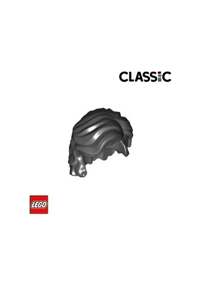 Minifigür Parçaları: Saç - Hair: Minifigürler Için Orta Uzunlukta Ortadan Ayrılmış Ve Yanlardan Tutam Tutam Kesilmiş Dalgalı Saç Modeli