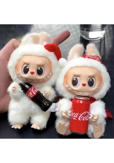 Yeni Labubu Canavarlar Kola Serisi Kör Kutu Vinil Yüz Peluş Sevimli Anime Kolye B As Picture Diğer