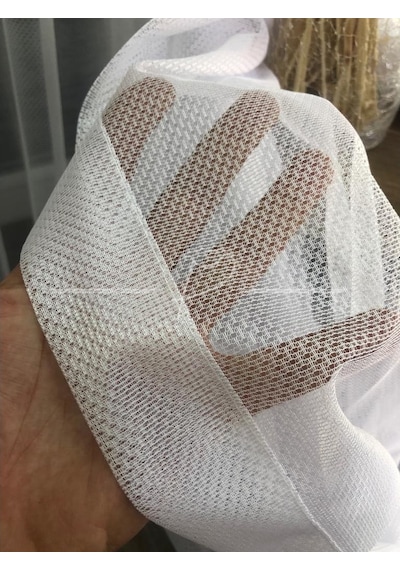 Tül Perde Örme Kumaş Karınca Desen 2 Renk Seçeneği Çok Renkli