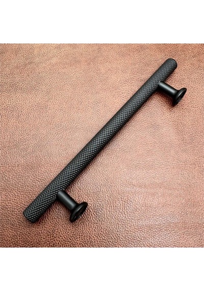 Mobilya Dolap Kulpu Mutfak Çekmece Kulpu Çizgili Doruk Mat Siyah 128 Mm 1 Adet