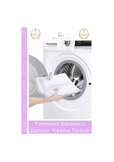 Özel Üretim Premium Koruyucu Fermuarlı Leke Çıkartıcı Ayakkabı Çamaşır Yıkama Torbası Filesi - 2 Ade Çok Renkli