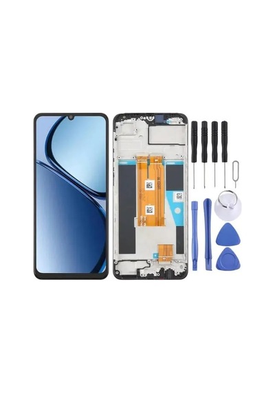 Çelik Pro Realme Uyumlu Rmx3933 Note 60 4g Ekran Lcd Dokunmatik Full Çıtalı