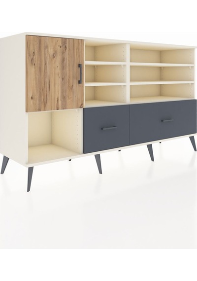 Kronos Konsol 8 Raflı 2 Çekmeceli Tek Kapaklı 176x59x99 Aytaşı-ç Aytaşı-çam/antrasit Kronos Konsol 8 Raflı 2 Çekmeceli Tek Kapaklı 176x59x99 Aytaşı-ç Aytaşı-çam/antrasit