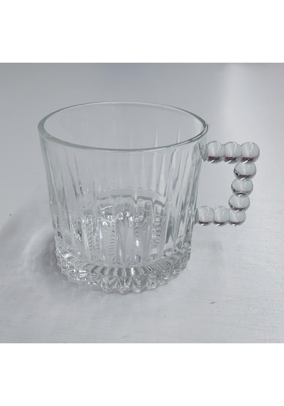 2 Adet Çay Kahve Kupası Kulplu Cam Bardak Çay Bardağı 280 Ml Aeropress
