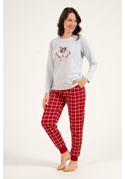 Arnetta Wonderful Time Anne Kız Gri Uzun Kol Pijama Takım Ar3733-a-v1 Ar3733-a-v1
