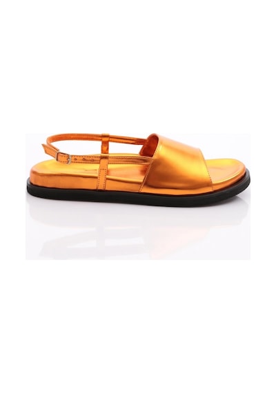 Dgn 3015 Kadin Kalin Bantli Sandalet 3015-2261-R13813 Turuncu