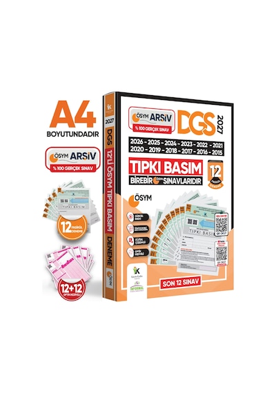 2026 DGS Çıkmış Soru Tıpkı Basım ÖSYM TAM Kitapçık SAY-SÖZ-TM 12li Deneme D. Çözümlü Türkiye Geneli