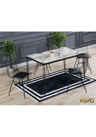 Avvio 80x120 Asel 4 Kişilik Yemek Masası Takımı-mutfak Masası Takımı-beyaz Mermer Desenli Oval Kenar Beyaz Mermer Avvio 80x120 Asel 4 Kişilik Yemek Masası Takımı-mutfak Masası Takımı-beyaz Mermer Desenli Oval Kenar Beyaz Mermer