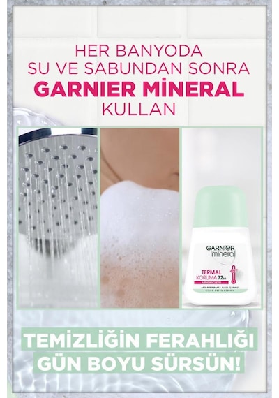 Garnier Mineral Termal Koruma Roll-on Deodorant 3'lü Set pkttrml3al2ode-7067