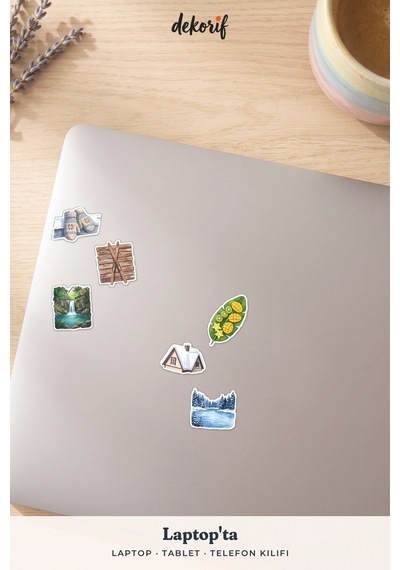 Tatil Rotaları Sticker Seti 100 Adet - Turistik Gezi Ve Konaklama Renkli Ajanda Journal Çıkartma Çok Renkli
