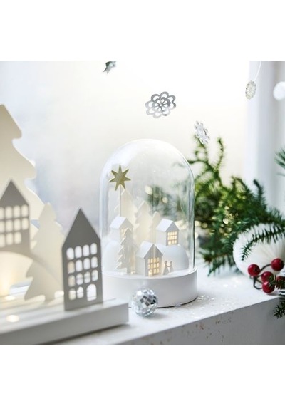 Ikea Stråla Dekoratif Aydınlatma, Beyaz, 18 Cm, Pilli