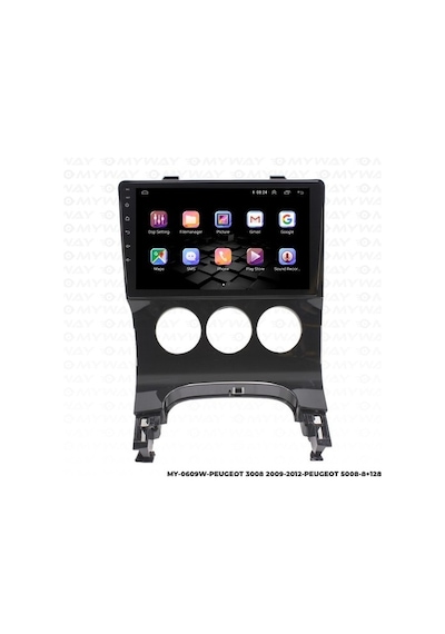 Myway Peugeot 5008 Android Multimedya Carplay Navigasyon Ekran - 8gb Ram+128 Gb Hdd - Myway