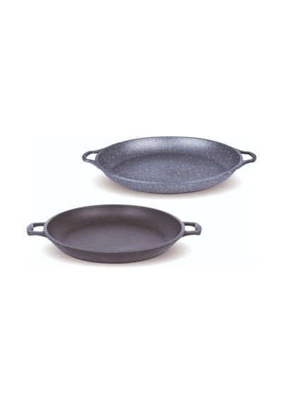 Fms G3021 Gri Granit Döküm Çift Kulplu Gözleme Tavası 36 Cm Diğer