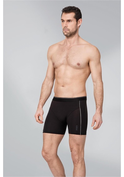 Namaldı Erkek Modal Likralı Biyeli Boxer 197 - 6 Adet Siyah