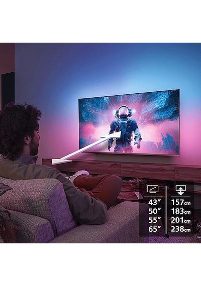 Philips 65PUS9000/62 65" 164 Ekran Smart 4K UHD Dolby Vision & Atmos The One Titan OS Ambilight QLED TV