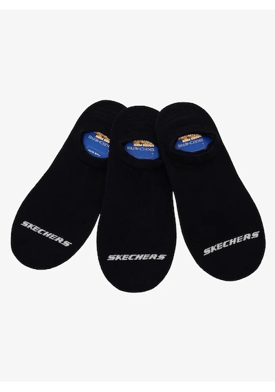 Skechers S2520314-3817 3'lü Paket Essential Bileksiz Çorap Siyah
