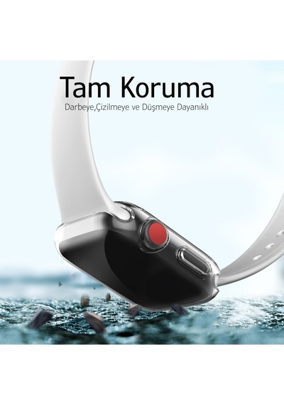 Bufalo Apple Uyumlu  Watch 41 mm Silikon 360 Kasa Ve Ekran Koruyucu