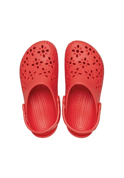 Crocs Classic Floral Cut Out Clog T Çocuk Terliği 210944-6zr Kırmızı Kırmızı