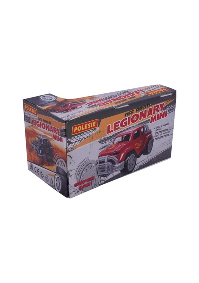 Polesie Lejyon Mini Kırmızı Araba Kutulu 93509, Çocuklar İçin Mini Arazi Aracı Kırmızı