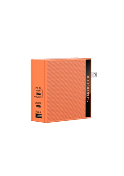 Sharge S140 - 140W PD3.1 GaN Hızlı Şarj Cihazı - Turuncu