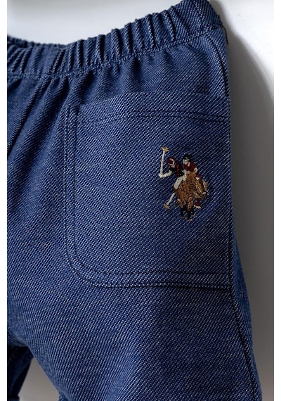 U.S. Polo Assn. Erkek Bebek 2 Li Şort T-şhirt Takım Beyaz-2260 beyaz