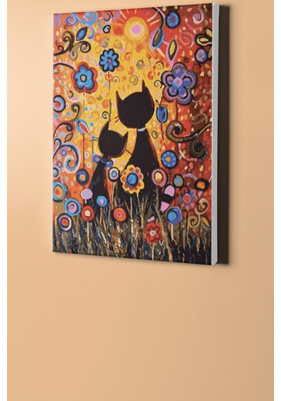 Webstyle Sayılarla Boyama Seti Kasnaklı Kedi Düşleri 40 X 50 Cm