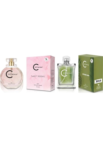 Cle D'amour Strong Man Erkek Parfüm EDP 100 ML + Sweet Dreams Kadın Parfüm EDP 100 ML