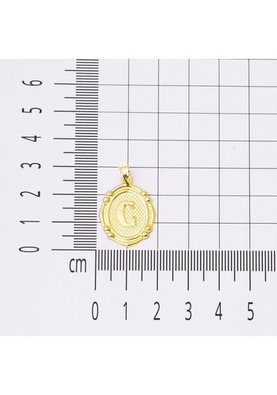 14 Ayar İtalyan C Harfi Altın Kolye Klımy14k28898