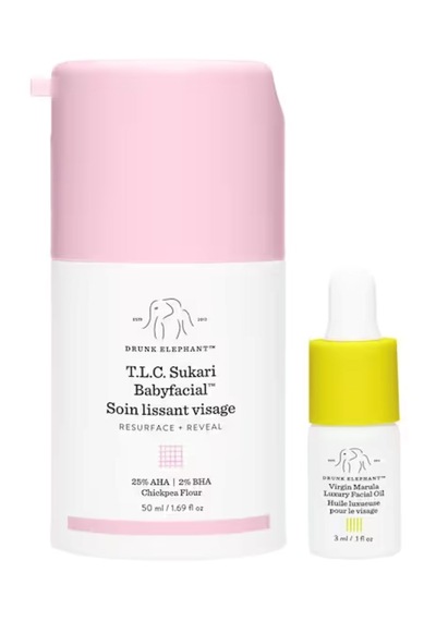 Drunk Elephant T.l.C. Sukari Babyfacial Yüz Maskesi 50 ML + Cilt Bakım Yağı 3 ML