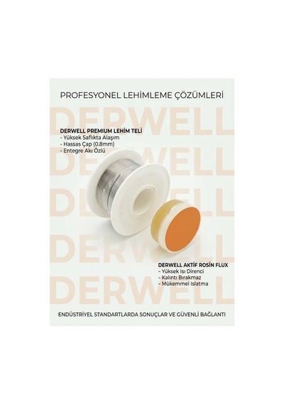 Lehim Teli 0.8mm Reçine Çekirdekli Ra Hızlı Akış Minimum Sıçrama Ve Aktif Lehim Pastası Yüksek Islatma Özelliği Hassas Bileşen Korozyon Yapmaz Profesyonel Set Lehim Teli 0.8mm Reçine Çekirdekli Ra Hızlı Akış Minimum Sıçrama Ve Aktif Lehim Pastası Yüksek Islatma Özelliği Hassas Bileşen Korozyon Yapmaz Profesyonel Set