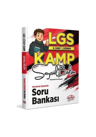 8.sınıf 1.dönem Sayısal Bölüm Soru Bankası - Editör