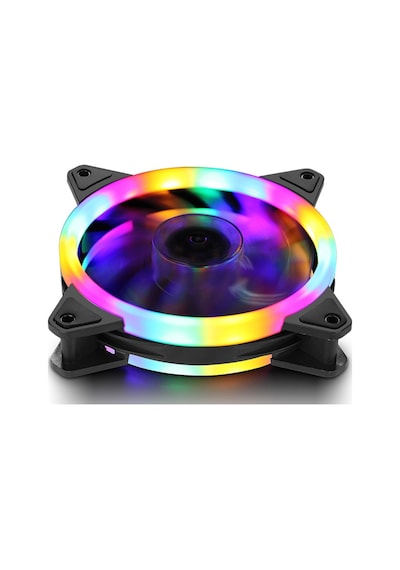 Rgb Led Işıklı Rainbow Kasa Soğutucu Fan 12 CM