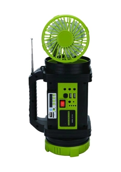 Ws-5683 30w Şarjlı Solar Ev Aydınlatma Seti Radyo Fan Powerbank Spot Fener Stantart