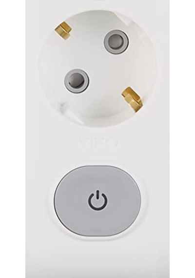 Viko Multi-let İkili Priz Anahtarlı Topraklı Çocuk Korumalı Klemensli Kablosuz